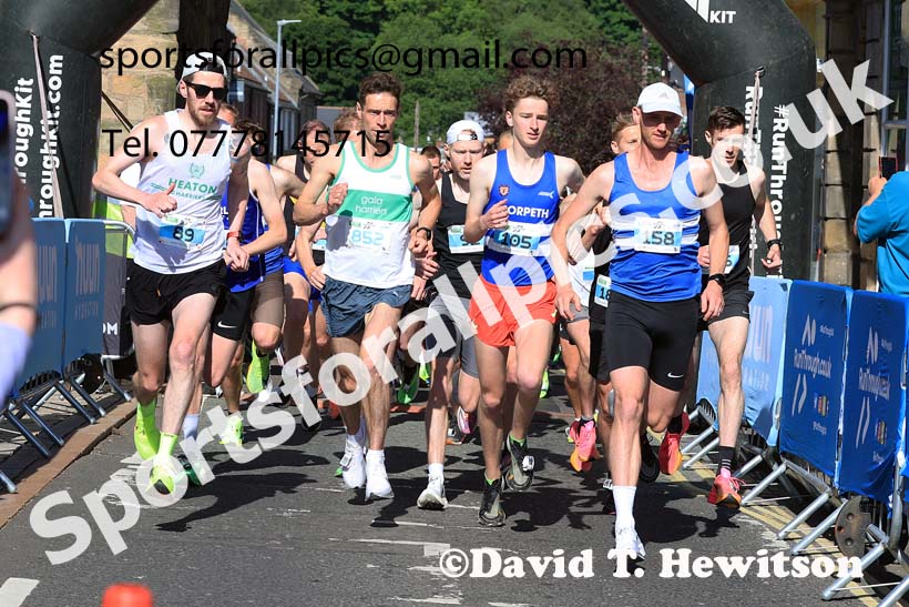 The 2024 Morpeth 10k Road Race.  Photo: David T. Hewitson/Sports for All Pics
